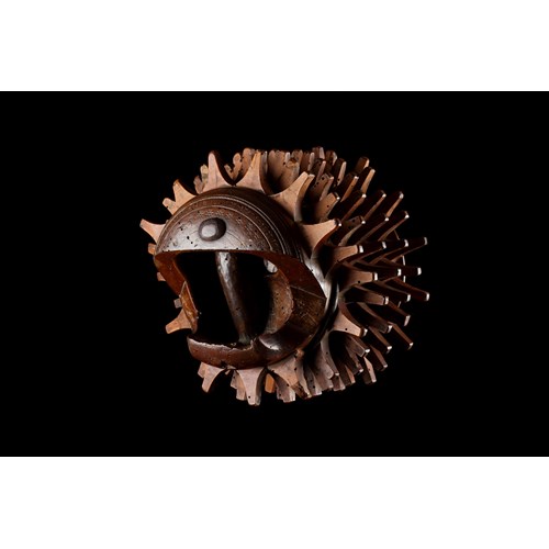 Rare Example of a Northern Italian Carved Walnut ‘Braccia’ used for ‘Pallone Col Bracciale’